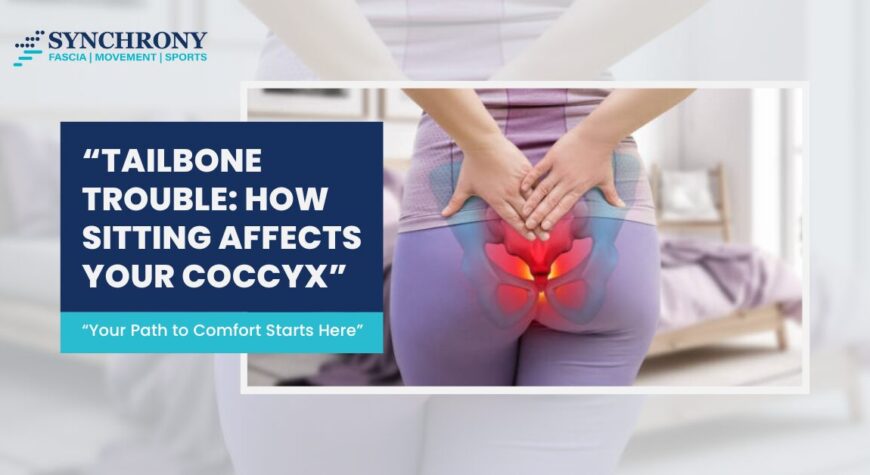 Illustration showing tailbone (coccyx) and common non-injury-related causes of pain